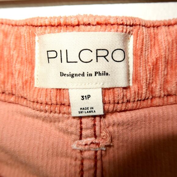 Anthropologie Pilcro The Kenna Heritage Mid-Rise Barrel Corduroy Edition Size 31 - Picture 5 of 8